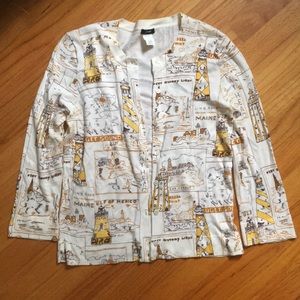 Vintage J. Crew Lighthouse Cardigan
